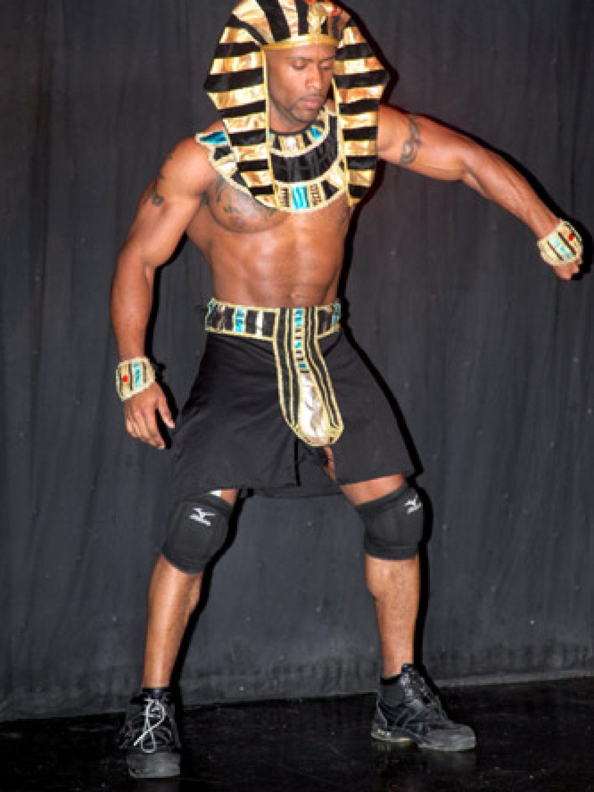 a man wearing a costume