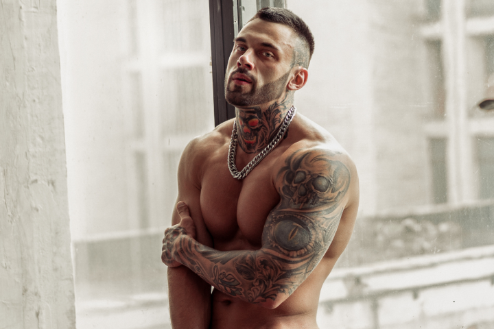 a person standing in front of a building